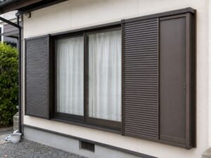 一般住宅に付いている雨樋・戸袋