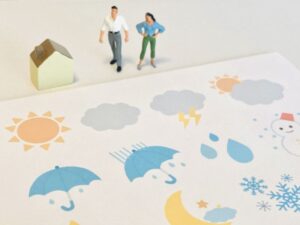 晴れの日と曇りの日で印象が違った