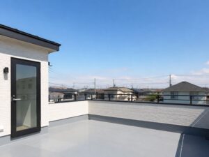 ルーフバルコニーからの視点